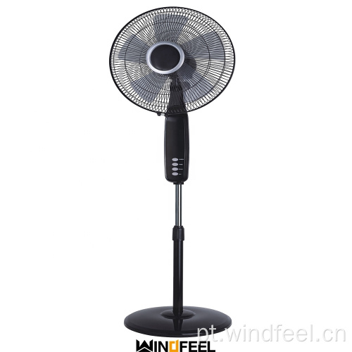 Ventilador de suporte elétrico AC 220v de base redonda, todos os tipos de ventilador decorativo de pedestal externo Ventiladores de pedestal orientados remotos de 1,3 m de altura